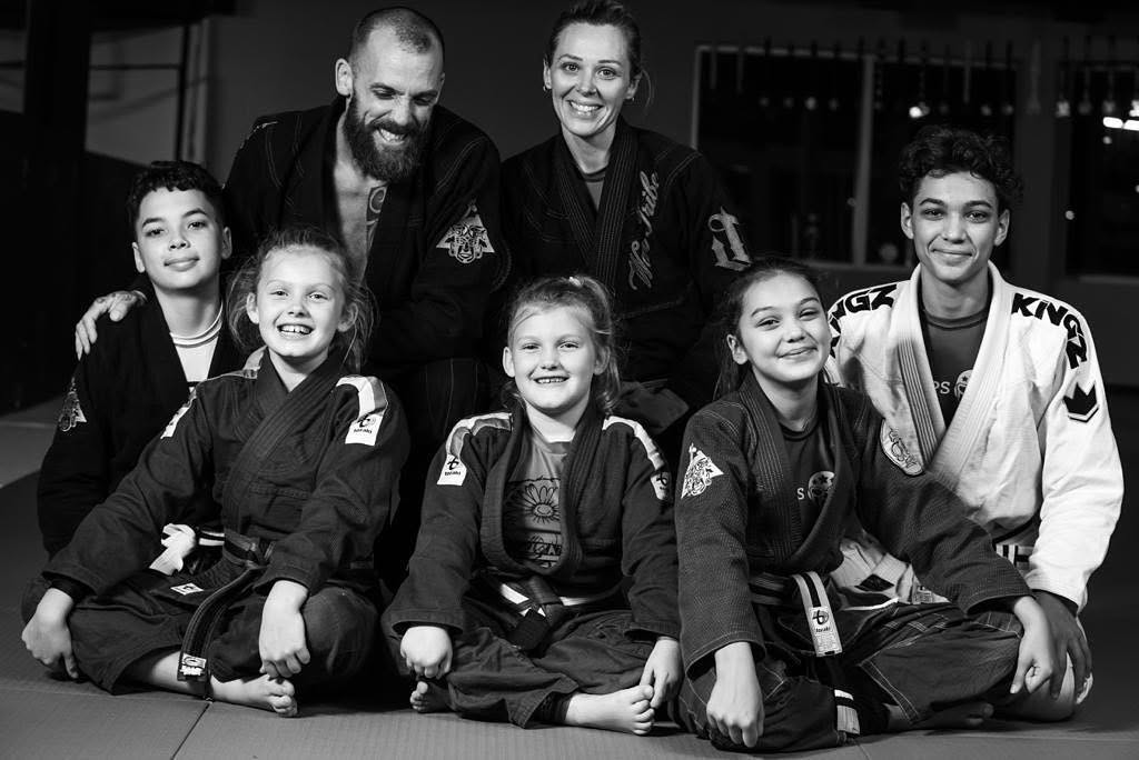 Aadam and his family at their martial arts school